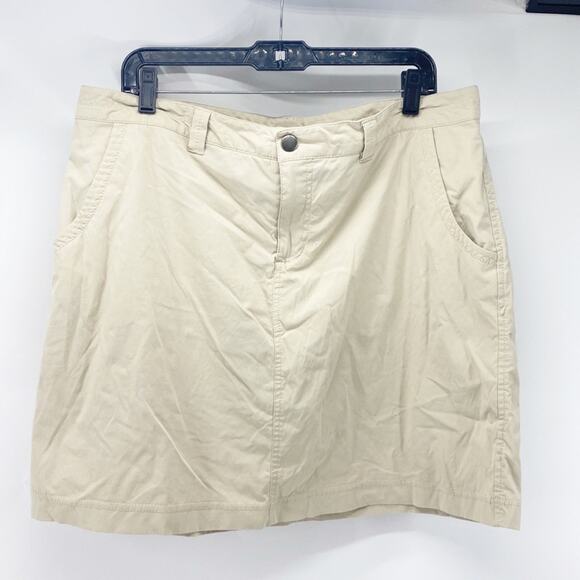 Eddie Bauer khaki skort Gorpcore outdoor hiking camping casual size 14T